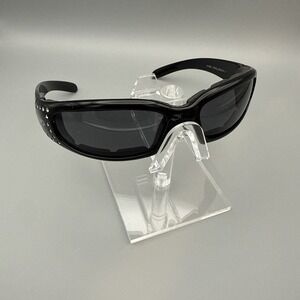 Global Vision Marilyn-3 Ladies Padded Biker Glasses Black Frame Polarized Lens